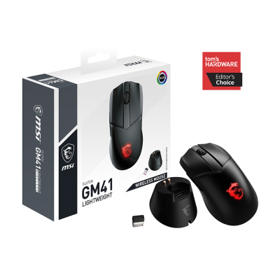 MSI Clutch GM41 Lightweight Wireless Gaming Mouse - MSI-US Official Store
