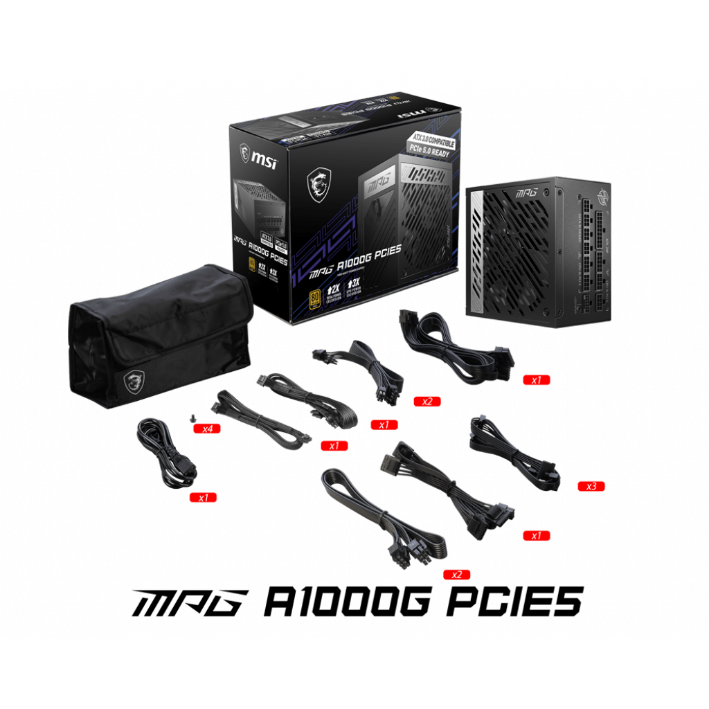 MSI MPG A1000G PCIE5 1000W Power Supply MSIUS Official Store