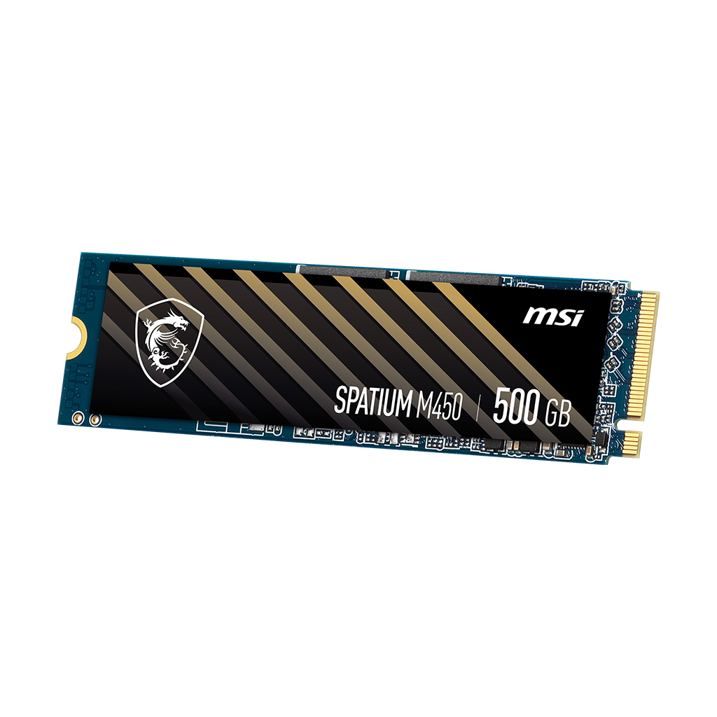 MSI SPATIUM M450 PCIe 4.0 NVMe M.2 500GB SSD Storage - MSI-US Official ...