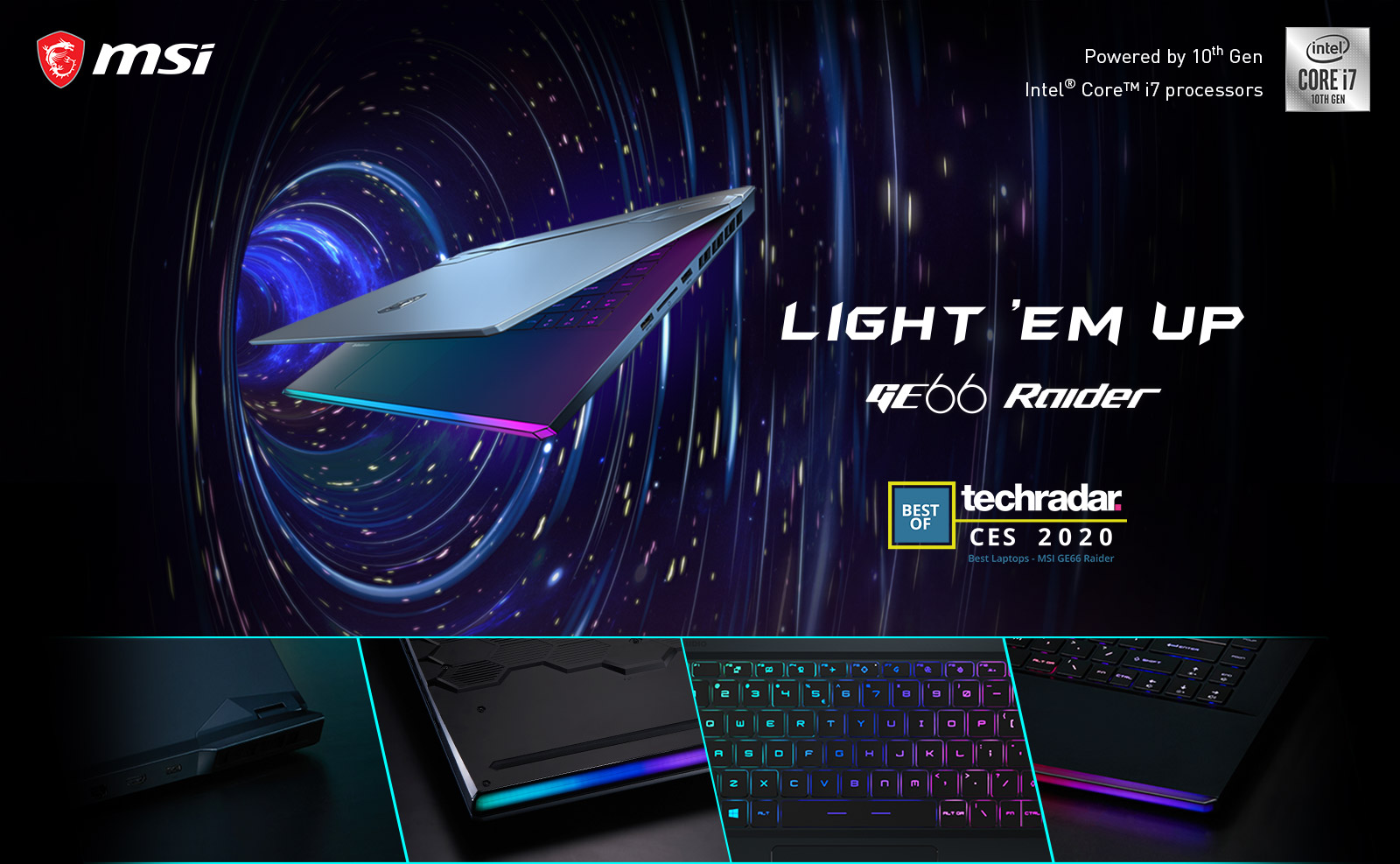 MSI GE66 Raider - Light 'Em Up'.