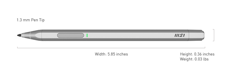 Grey Wireless MSI Pens for E13 & E16 Flip Series Laptops - MSI-US ...
