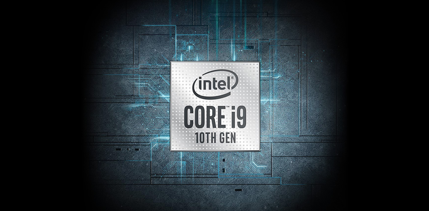 Intel 10th Gen Core i9 logo.